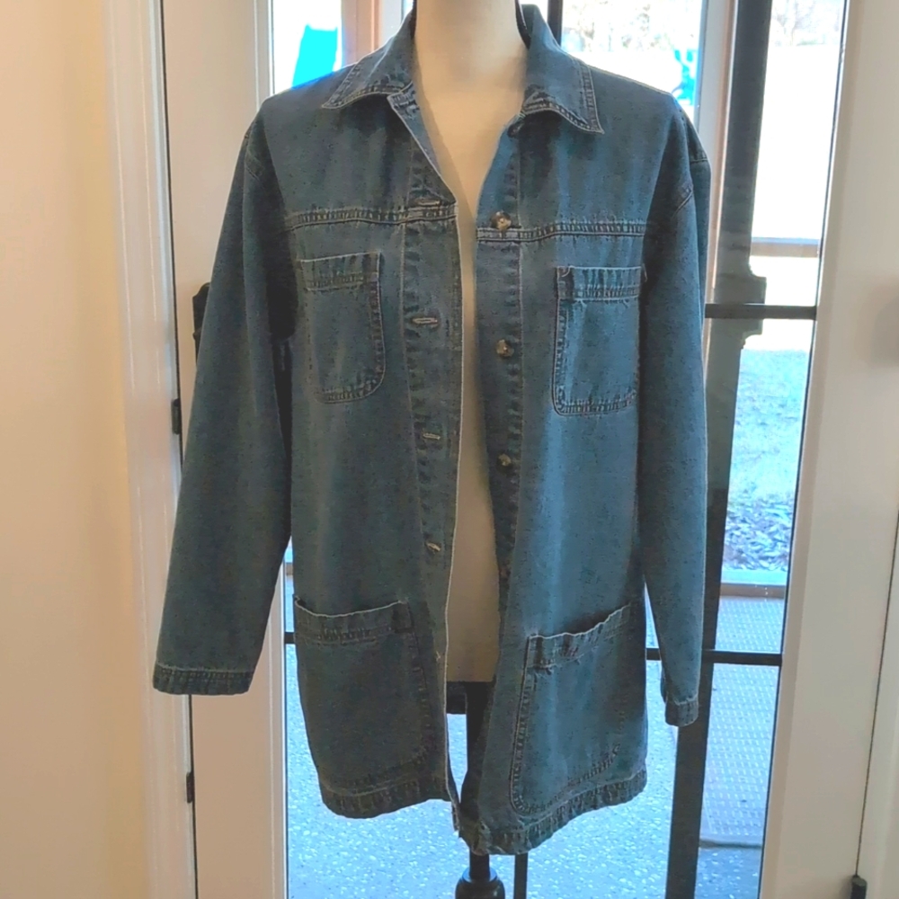 Cabin Creek Denim Jacket Size S Oversized